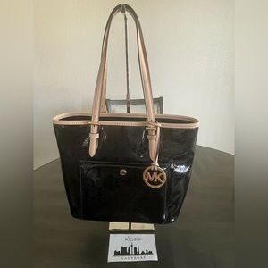 SOLD - Michael Kors Patent Leather Small Tote